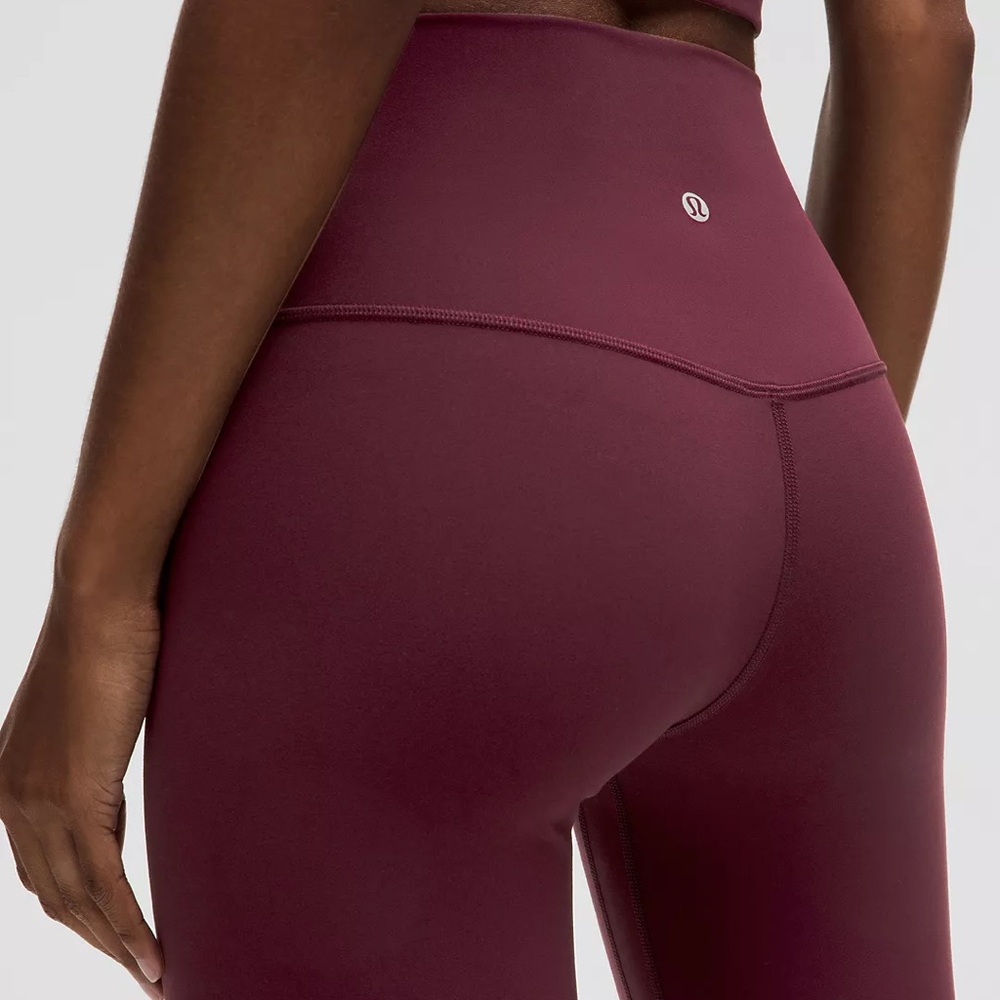 Lululemon Burgundy High-Waisted Leggings